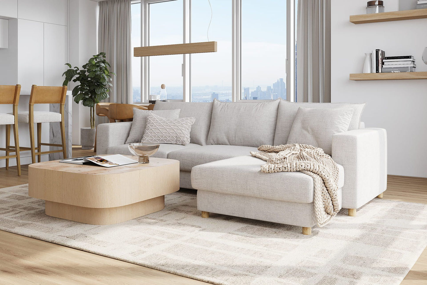 Tailor Sectional Sofa - Oasis Natural