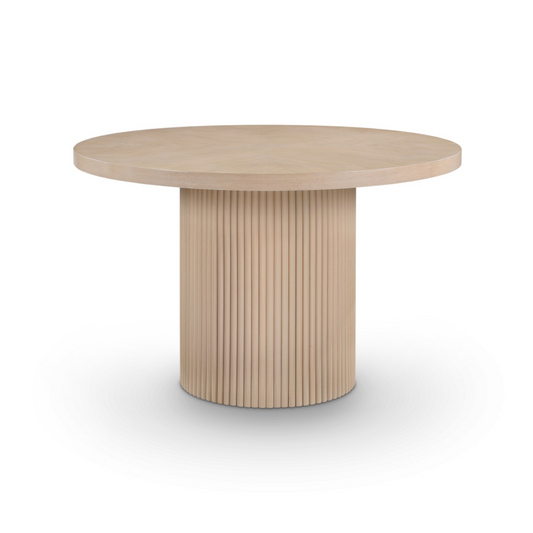 Modern Dining Table Oak Round – Natural