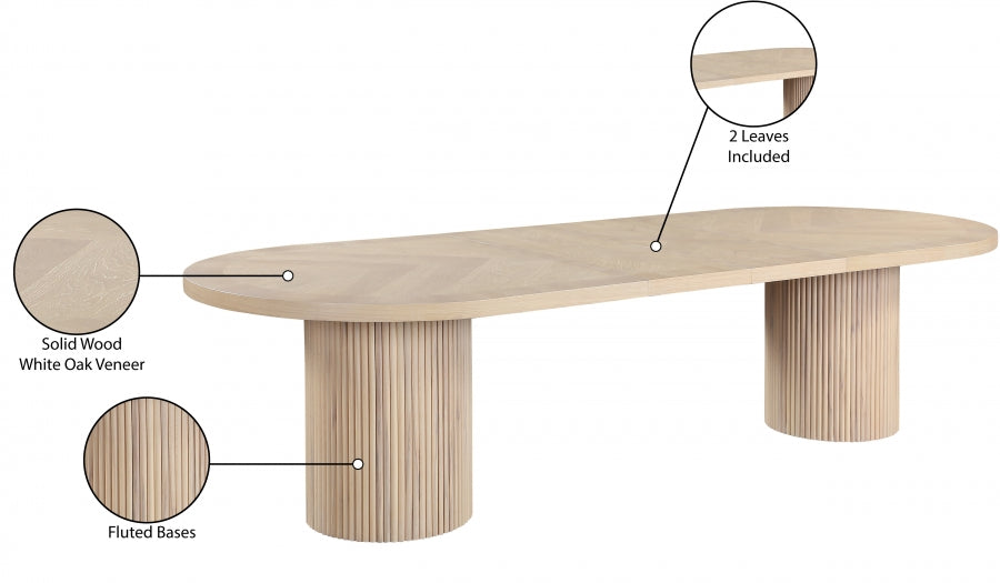 Modern Dining Table Oak – Natural