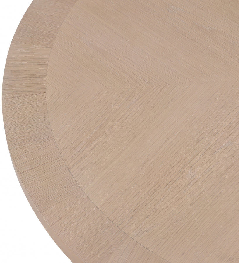 Modern Dining Table Oak Round – Natural