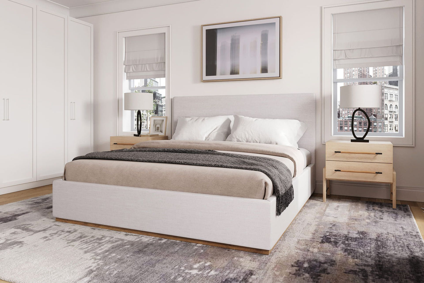 Monaco Bed - Off White