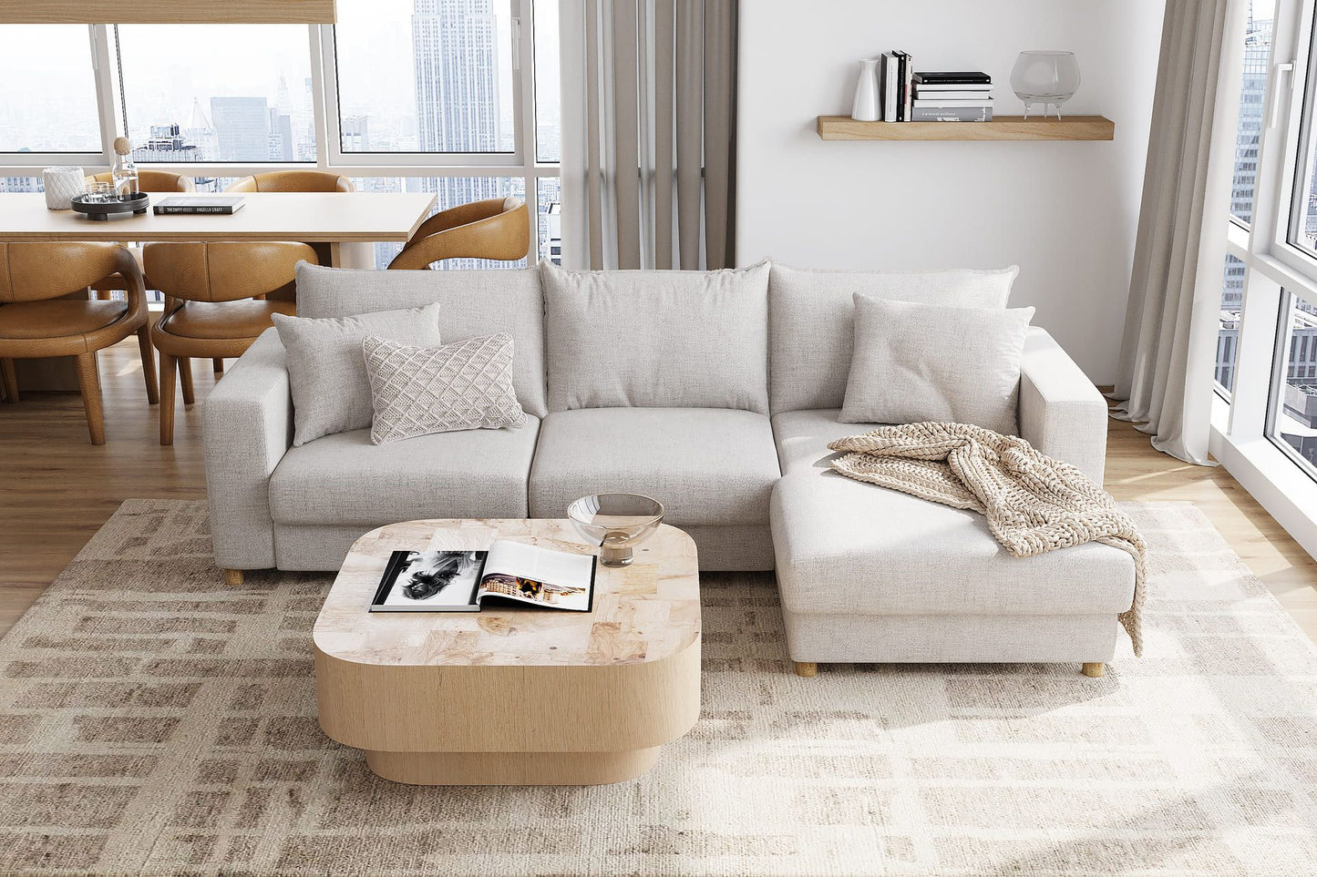 Tailor Sectional Sofa - Oasis Natural