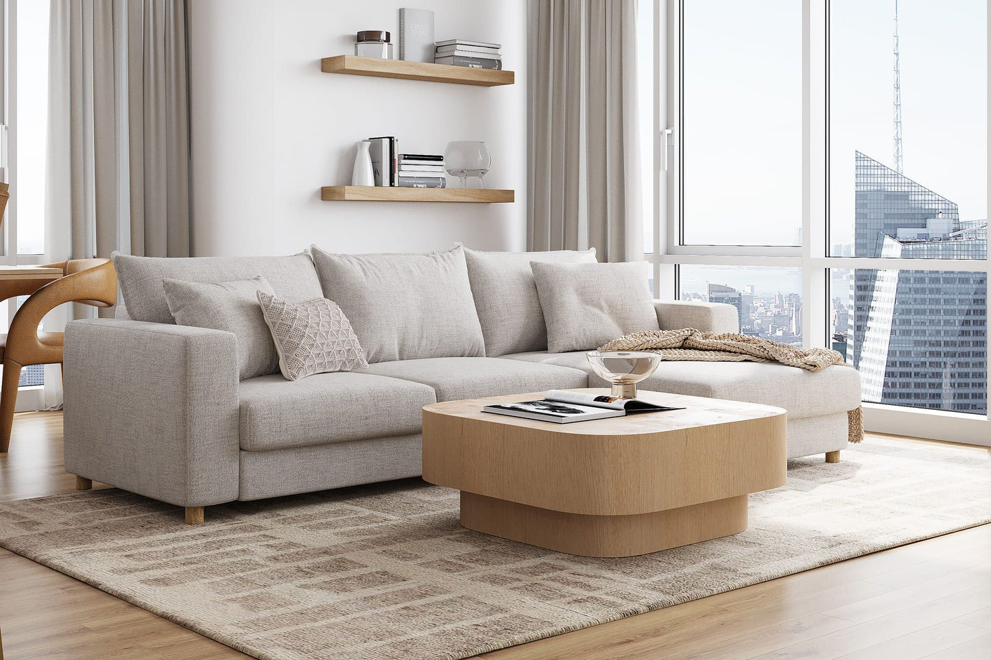 Tailor Sectional Sofa - Oasis Natural