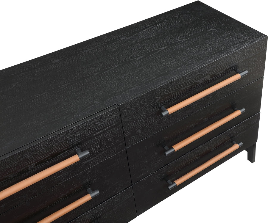 Rosedale 6 Drawer Dresser – Ebony Oak